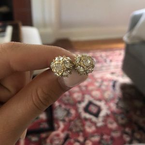 Rhinestone Stud Earrings